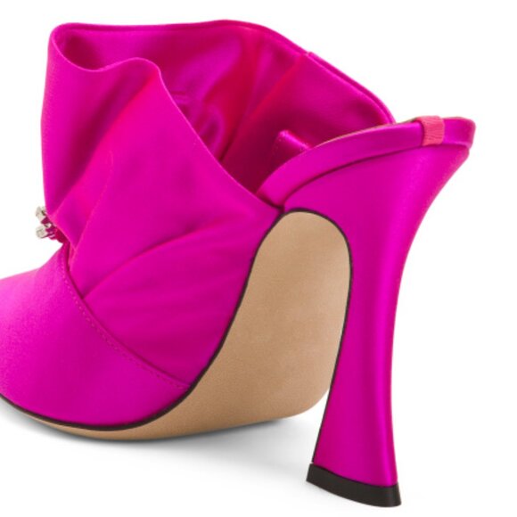 NEW SJP BY SARAH JESSICA PARKER Made In Italy Sandringham Flared Heel Mules tn - Picture 4 of 6